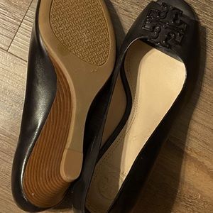 Tory Burch black wedge - size 6 1/2